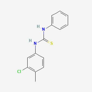 molecular formula C14H13ClN2S B5796022 1-(3-Chloro-4-methylphenyl)-3-phenylthiourea CAS No. 13528-19-3