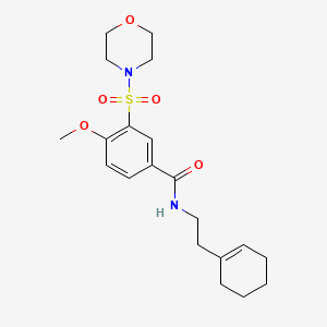molecular formula C20H28N2O5S B5796101 N-[2-(cyclohex-1-en-1-yl)ethyl]-4-methoxy-3-(morpholin-4-ylsulfonyl)benzamide 