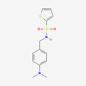 molecular formula C13H16N2O2S2 B5796136 N-[4-(dimethylamino)benzyl]thiophene-2-sulfonamide 
