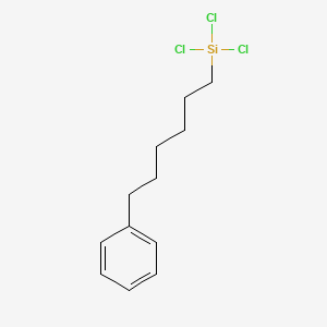 molecular formula C12H17Cl3Si B579614 Trichloro(6-phenylhexyl)silane CAS No. 18035-33-1