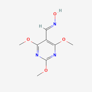 molecular formula C8H11N3O4 B5796290 (NE)-N-[(2,4,6-trimethoxypyrimidin-5-yl)methylidene]hydroxylamine 