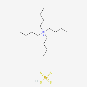 molecular formula C16H37NReS4 B579630 Tetrabutylammonium tetrathiorhenate (VII), 99 CAS No. 16829-47-3