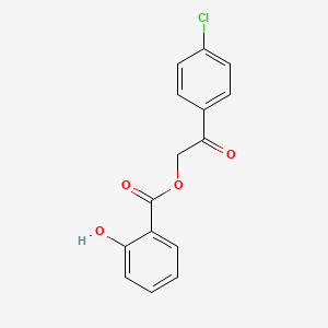 molecular formula C15H11ClO4 B5796362 [2-(4-Chlorophenyl)-2-oxoethyl] 2-hydroxybenzoate 