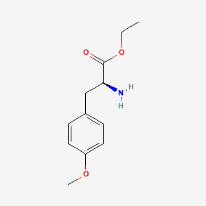 molecular formula C12H17NO3 B579639 Ethyl (2S)-2-amino-3-(4-methoxyphenyl)propanoate CAS No. 17193-43-0