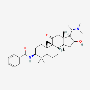 molecular formula C33H48N2O3 B579644 Buxarine CAS No. 15524-62-6