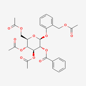 molecular formula C28H30O12 B579647 Tremuloidin tetraacetate CAS No. 18449-66-6