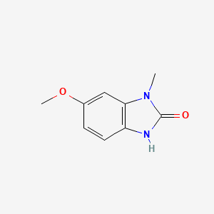 molecular formula C9H10N2O2 B579648 6-Methoxy-1-methyl-1H-benzo[d]imidazol-2(3H)-one CAS No. 15965-70-5