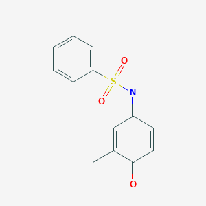 molecular formula C13H11NO3S B5796560 N-(3-methyl-4-oxo-2,5-cyclohexadien-1-ylidene)benzenesulfonamide 