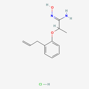 molecular formula C12H17ClN2O2 B5796766 N'-hydroxy-2-(2-prop-2-enylphenoxy)propanimidamide;hydrochloride 