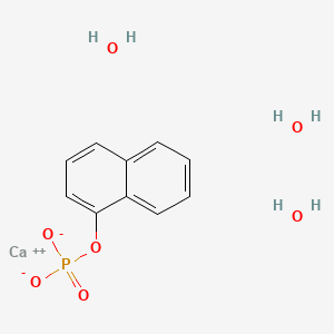 molecular formula C10H13CaO7P B579678 Calcium naphthalen-1-yl phosphate trihydrate CAS No. 17805-69-5