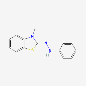 molecular formula C14H13N3S B579682 3-Methyl-2-benzothiazolinone phenylhydrazone CAS No. 16599-98-7