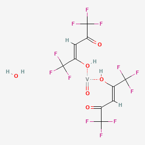 molecular formula C10H6F12O6V B579684 Vanadium IV oxide bis(hexafluoropentanedionate), monohydrate CAS No. 16755-92-3