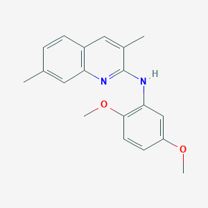molecular formula C19H20N2O2 B5796849 N-(2,5-dimethoxyphenyl)-3,7-dimethylquinolin-2-amine 