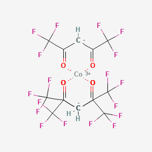 molecular formula C15H3CoF18O6 B579685 Cobalt(III) hexafluoroacetylacetonate CAS No. 16702-37-7