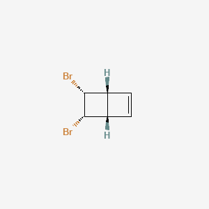 molecular formula C6H6Br2 B579689 (1S,4R,5R,6S)-5,6-dibromobicyclo[2.2.0]hex-2-ene CAS No. 16622-67-6