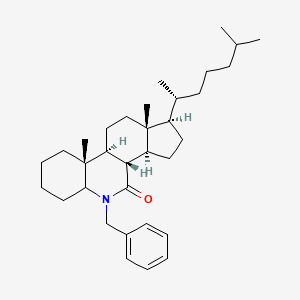 molecular formula C33H51NO B579692 6-Benzyl-6-azacholestan-7-one CAS No. 16373-56-1
