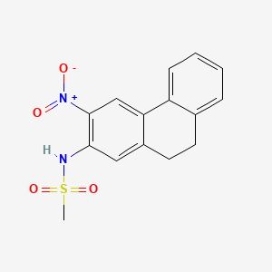 molecular formula C15H14N2O4S B579695 N-(9,10-Dihydro-3-nitrophenanthren-2-yl)methanesulfonamide CAS No. 19006-52-1