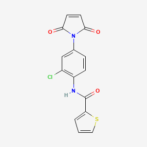 molecular formula C15H9ClN2O3S B5796957 N-[2-chloro-4-(2,5-dioxopyrrol-1-yl)phenyl]thiophene-2-carboxamide 