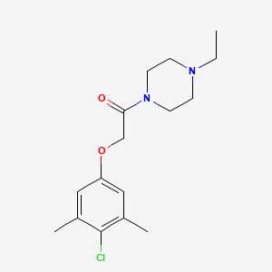 molecular formula C16H23ClN2O2 B5796967 2-(4-Chloro-3,5-dimethylphenoxy)-1-(4-ethylpiperazin-1-yl)ethanone 