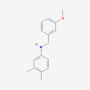 molecular formula C16H19NO B5796999 N-(3,4-DIMETHYLPHENYL)-N-(3-METHOXYBENZYL)AMINE 