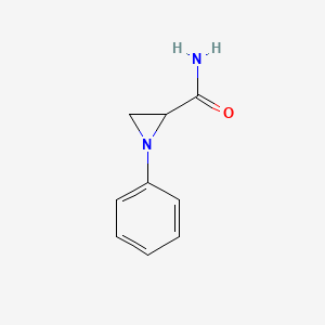molecular formula C9H10N2O B579704 1-Phenylaziridine-2-carboxamide CAS No. 17946-64-4