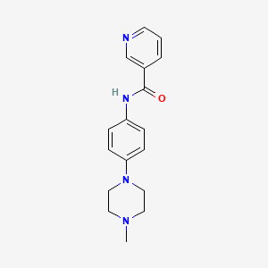 molecular formula C17H20N4O B5797098 N-[4-(4-methylpiperazin-1-yl)phenyl]pyridine-3-carboxamide 