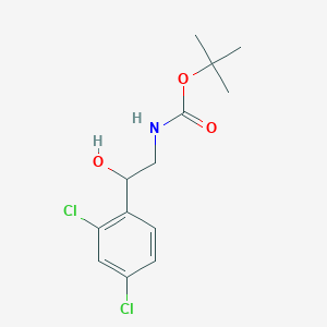 molecular formula C13H17Cl2NO3 B057971 [2-(2,4-Dichlorophenyl)-2-hydroxyethyl]carbamic acid tert-butyl ester CAS No. 939757-30-9