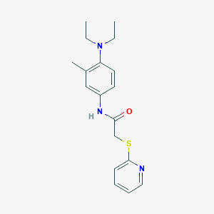 molecular formula C18H23N3OS B5797164 N~1~-[4-(DIETHYLAMINO)-3-METHYLPHENYL]-2-(2-PYRIDYLSULFANYL)ACETAMIDE 