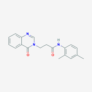 molecular formula C19H19N3O2 B5797184 N-(2,4-DIMETHYLPHENYL)-3-(4-OXO-3,4-DIHYDROQUINAZOLIN-3-YL)PROPANAMIDE 