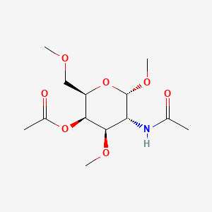 [(2R,3R,4R,5R,6S)-5-acetamido-4,6-dimethoxy-2-(methoxymethyl)oxan-3-yl] acetate