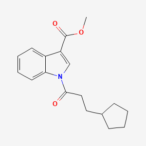 molecular formula C18H21NO3 B5797209 Methyl 1-(3-cyclopentylpropanoyl)indole-3-carboxylate 