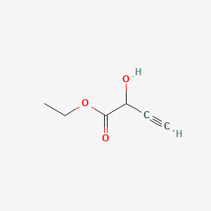 molecular formula C6H8O3 B579721 Ethyl 2-hydroxybut-3-ynoate CAS No. 18418-08-1