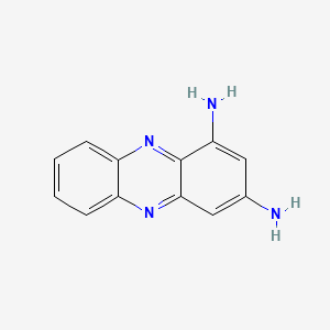molecular formula C12H10N4 B579722 Phenazine-1,3-diamine CAS No. 18450-11-8