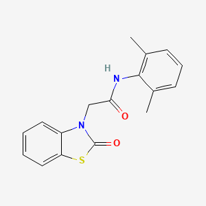 molecular formula C17H16N2O2S B5797238 N-(2,6-dimethylphenyl)-2-(2-oxo-1,3-benzothiazol-3-yl)acetamide 