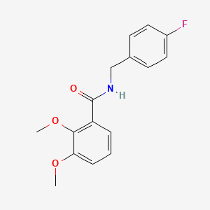 molecular formula C16H16FNO3 B5797260 N-[(4-fluorophenyl)methyl]-2,3-dimethoxybenzamide 