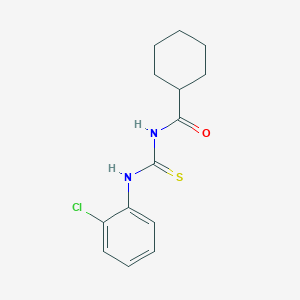 molecular formula C14H17ClN2OS B5797323 N-[(2-chlorophenyl)carbamothioyl]cyclohexanecarboxamide 