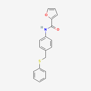 molecular formula C18H15NO2S B5797330 N-[4-(phenylsulfanylmethyl)phenyl]furan-2-carboxamide 