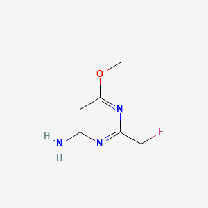molecular formula C6H8FN3O B579741 2-(Fluoromethyl)-6-methoxypyrimidin-4-amine CAS No. 16097-53-3