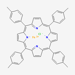 molecular formula C48H36ClFeN4 B579751 5,10,15,20-Tetra(4-methylphenyl)-21H,23H-porphine iron(III) chloride CAS No. 19496-18-5