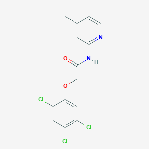 molecular formula C14H11Cl3N2O2 B5797548 N-(4-methylpyridin-2-yl)-2-(2,4,5-trichlorophenoxy)acetamide 