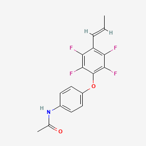 molecular formula C17H13F4NO2 B5797583 N-[4-[2,3,5,6-tetrafluoro-4-[(E)-prop-1-enyl]phenoxy]phenyl]acetamide 