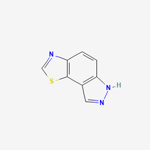 molecular formula C8H5N3S B579760 6H-[1,3]Thiazolo[5,4-E]indazole CAS No. 19546-92-0