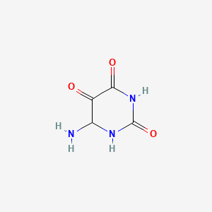 molecular formula C4H5N3O3 B579763 6-Aminodihydropyrimidine-2,4,5(3H)-trione CAS No. 16823-36-2