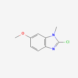 molecular formula C9H9ClN2O B579769 2-chloro-6-methoxy-1-methyl-1H-benzo[d]imidazole CAS No. 15965-63-6