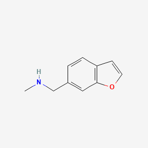 molecular formula C10H11NO B579770 1-(benzofuran-6-yl)-N-methylmethanamine CAS No. 17450-70-3