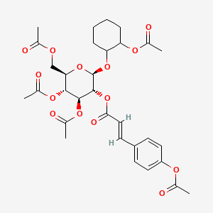 molecular formula C31H38O14 B579771 Grandidentatin pentaacetate CAS No. 18265-34-4