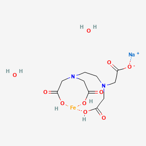 molecular formula C10H16FeN2NaO10 B579772 C10H12FeN2O8.Na.2H2O CAS No. 15708-42-6