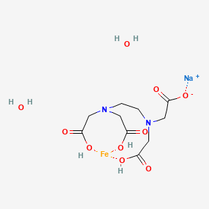 molecular formula C10H19FeN2NaO10 B579772 C10H12FeN2O8.Na.2H2O CAS No. 15708-42-6