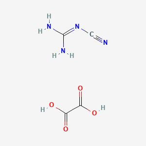 molecular formula C4H6N4O4 B579775 草酰氰胍 CAS No. 15895-49-5