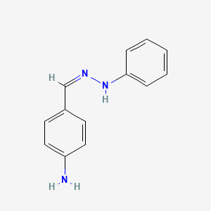 molecular formula C13H13N3 B579780 4-Aminobenzaldehyde phenyl hydrazone CAS No. 19098-48-7